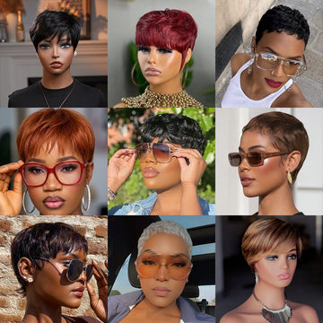 Perruque cheveux humains 100% Boîte surprise | Modèle aléatoire, liquidation usine, pas de retour