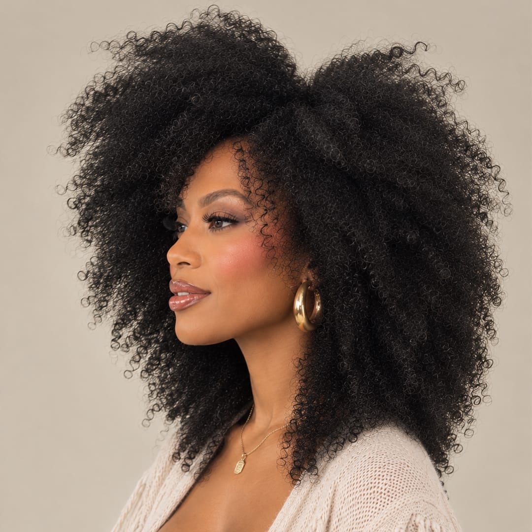 AILUXY Perruque afro chic pour les journées ensoleillées – Tête de lionne tendance
