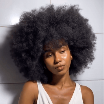 AILUXY Perruque Afro Grande Volume, Boucles Texturées Style Naturel Africain