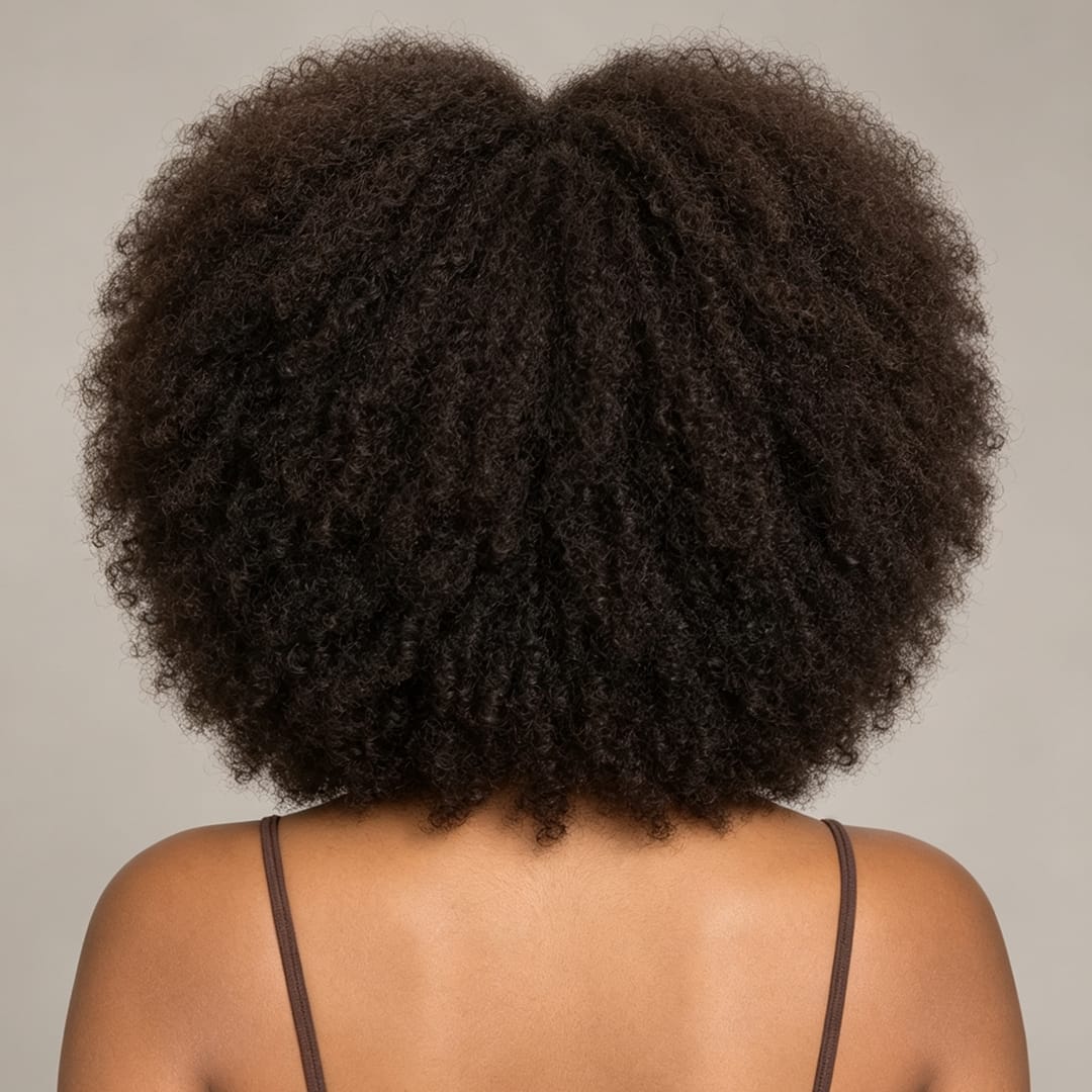 AILUXY Perruque Bob Avec Frange Afro Curly Sans Colle Perruque Couleur Marron