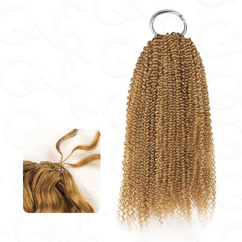 B3G1|Afro Kinky Curly Feather Crochet Human Hair
