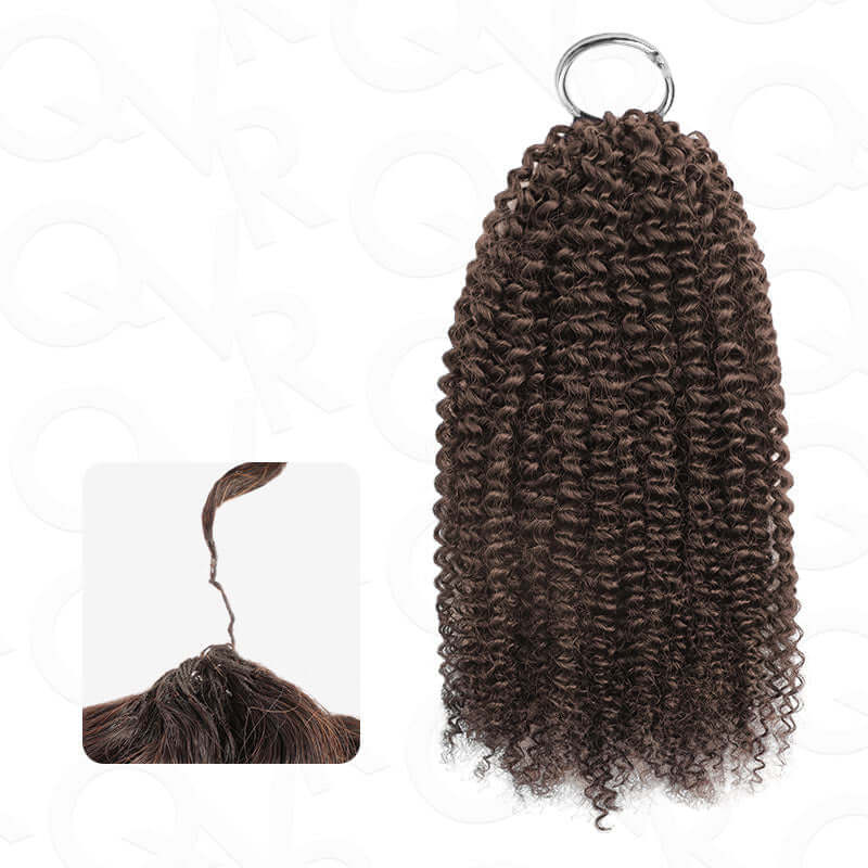 B3G1|Afro Kinky Curly Feather Crochet Human Hair