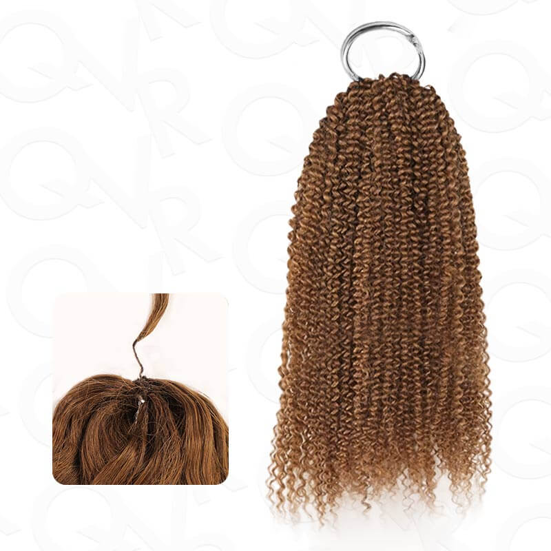B3G1|Afro Kinky Curly Feather Crochet Human Hair