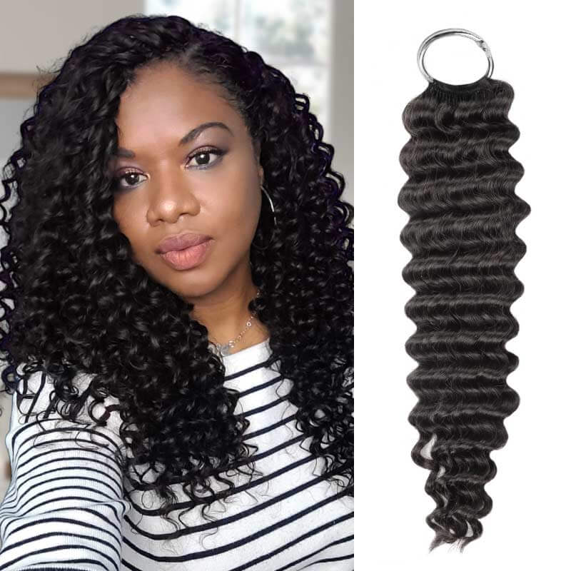 Buy One Get One| Natural Black Water Wave Feather Crochet Hair