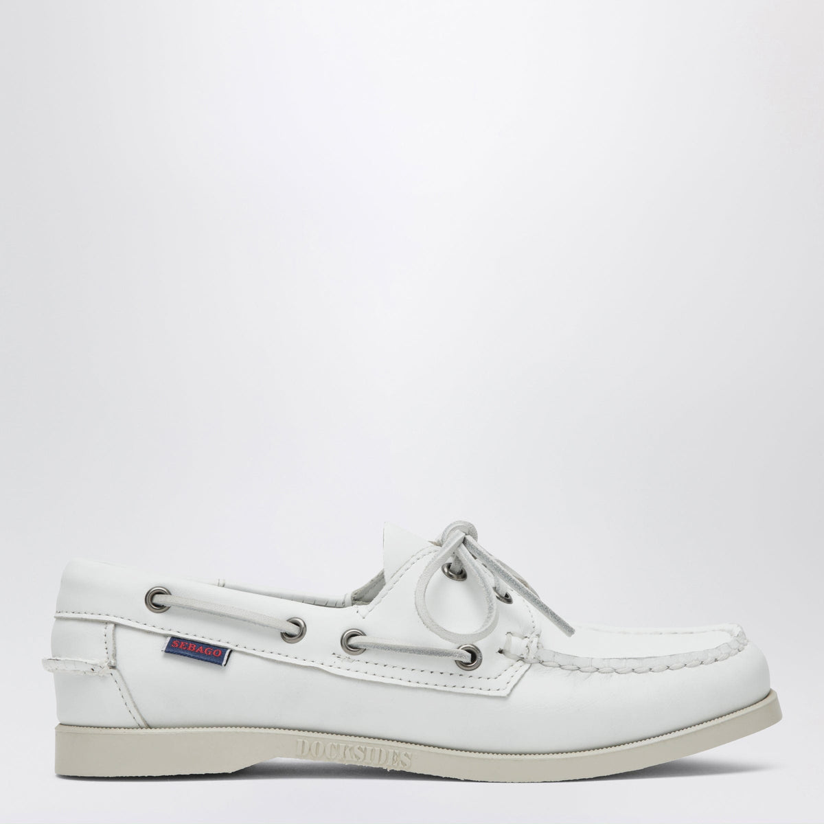 Sebago - Portland women's boat shoes in leather, white