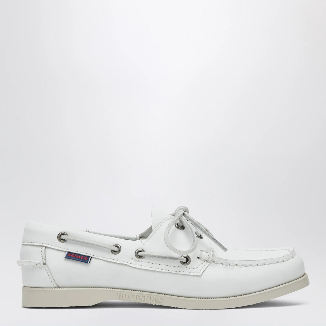 Sebago - Portland women's boat shoes in leather, white