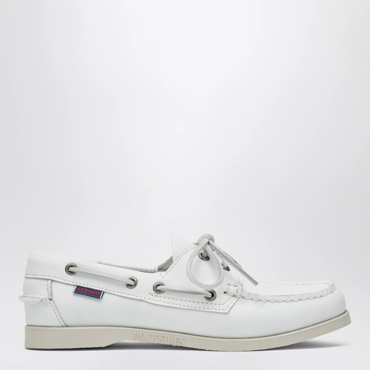 Sebago - Portland women's boat shoes in leather, white