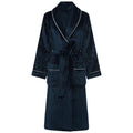 Brogo Luxe Bathrobe Ink - White Piping