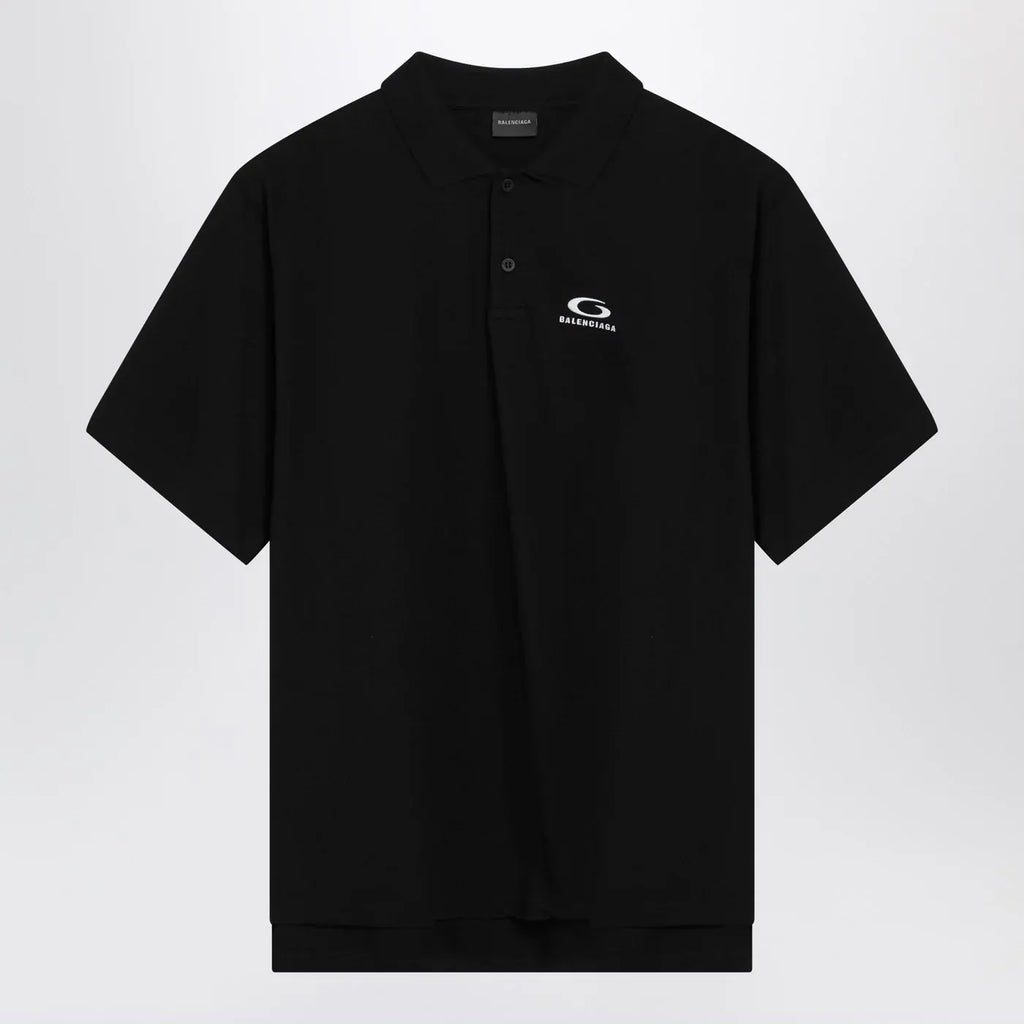 Balenciaga - Black Laurel Classic regular polo shirt