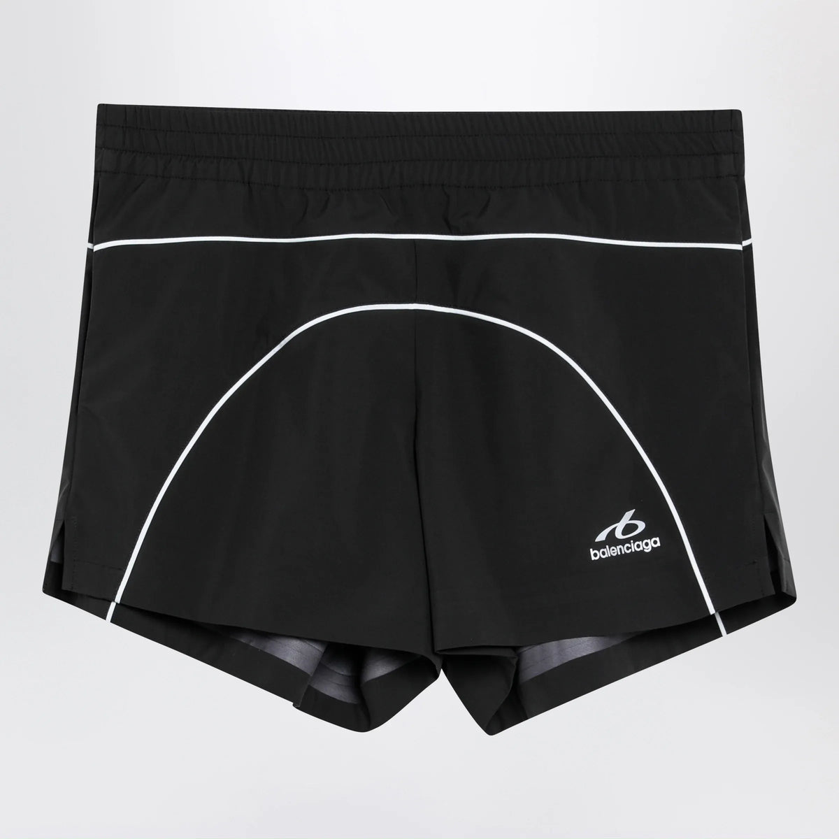 Balenciaga - Techwear shorts in black technical fabric