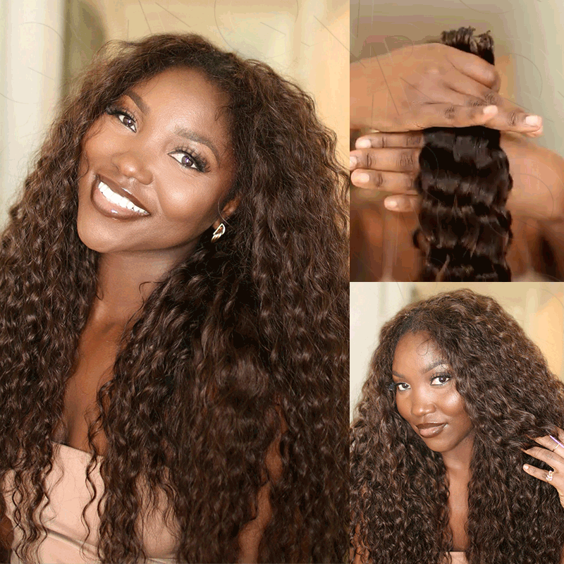 B3G1| #4 Water Wave Feather Crochet Hair
