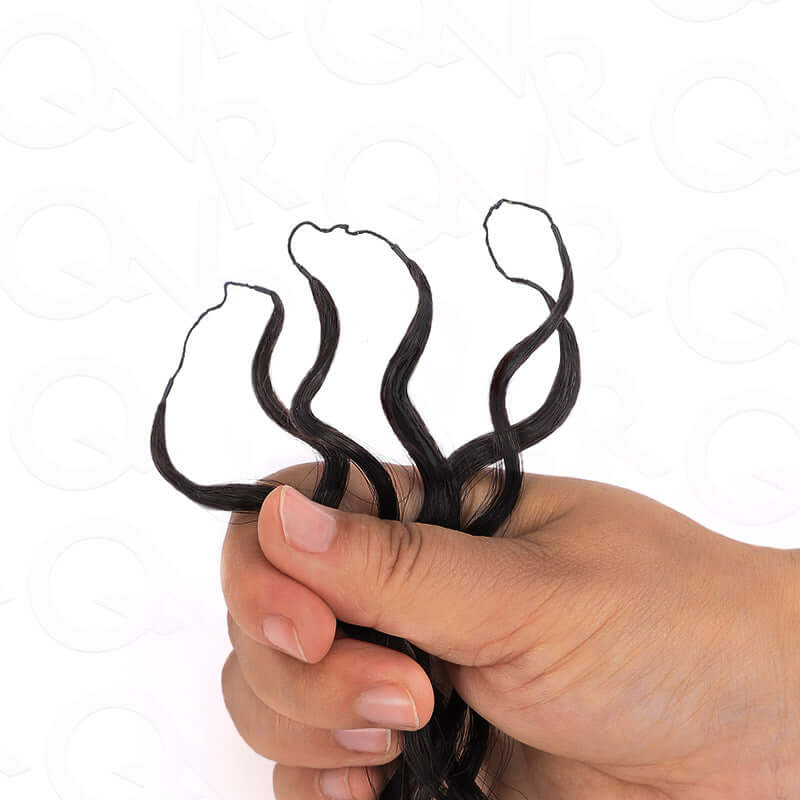 Buy One Get One| Natural Black Water Wave Feather Crochet Hair