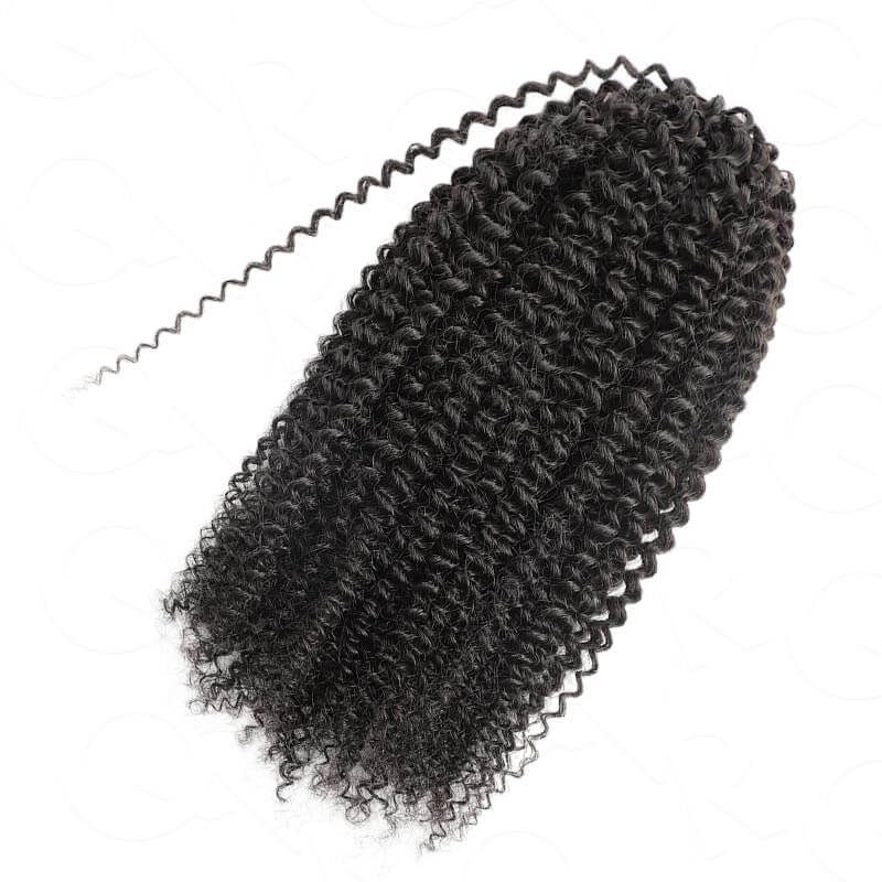 B3G1|Afro Kinky Curly Feather Crochet Human Hair