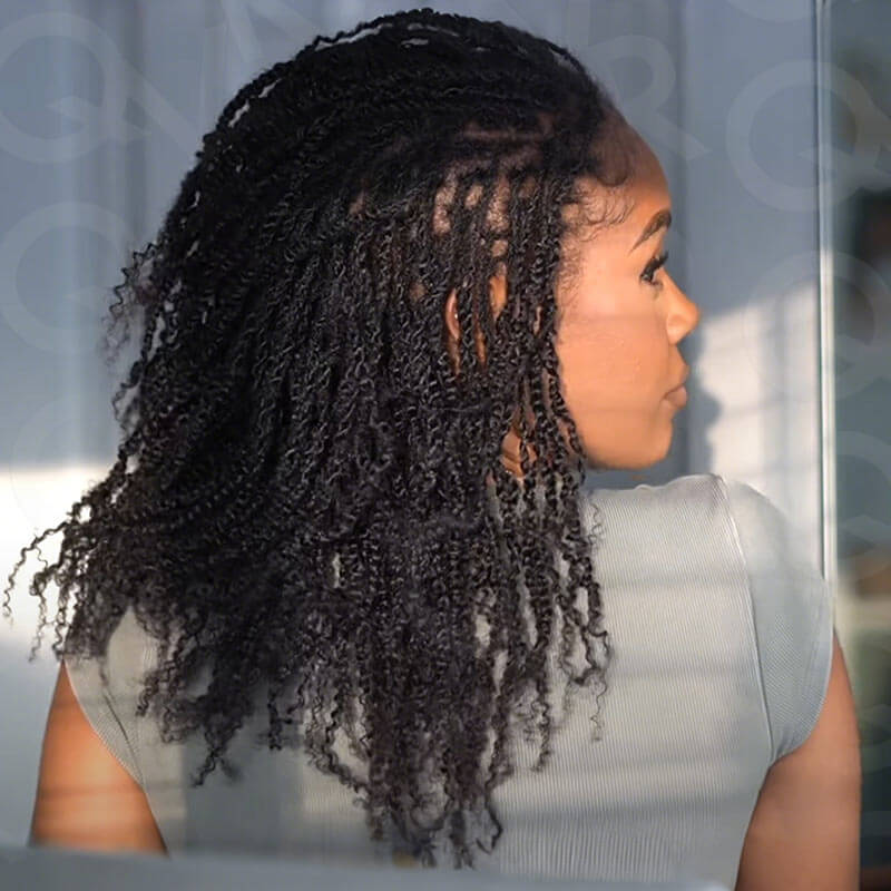 B3G1|Natural Black Spring twist For Type 4A/3C Hair