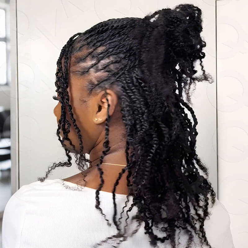 B3G1|Natural Black Spring twist For Type 4A/3C Hair