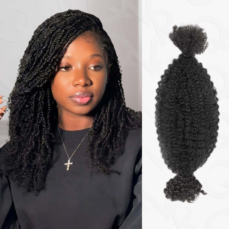 B3G1|Natural Black Spring twist For Type 4A/3C Hair