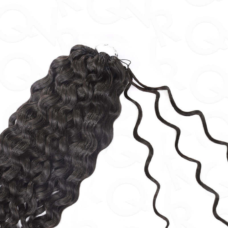Buy One Get One| Natural Black Water Wave Feather Crochet Hair