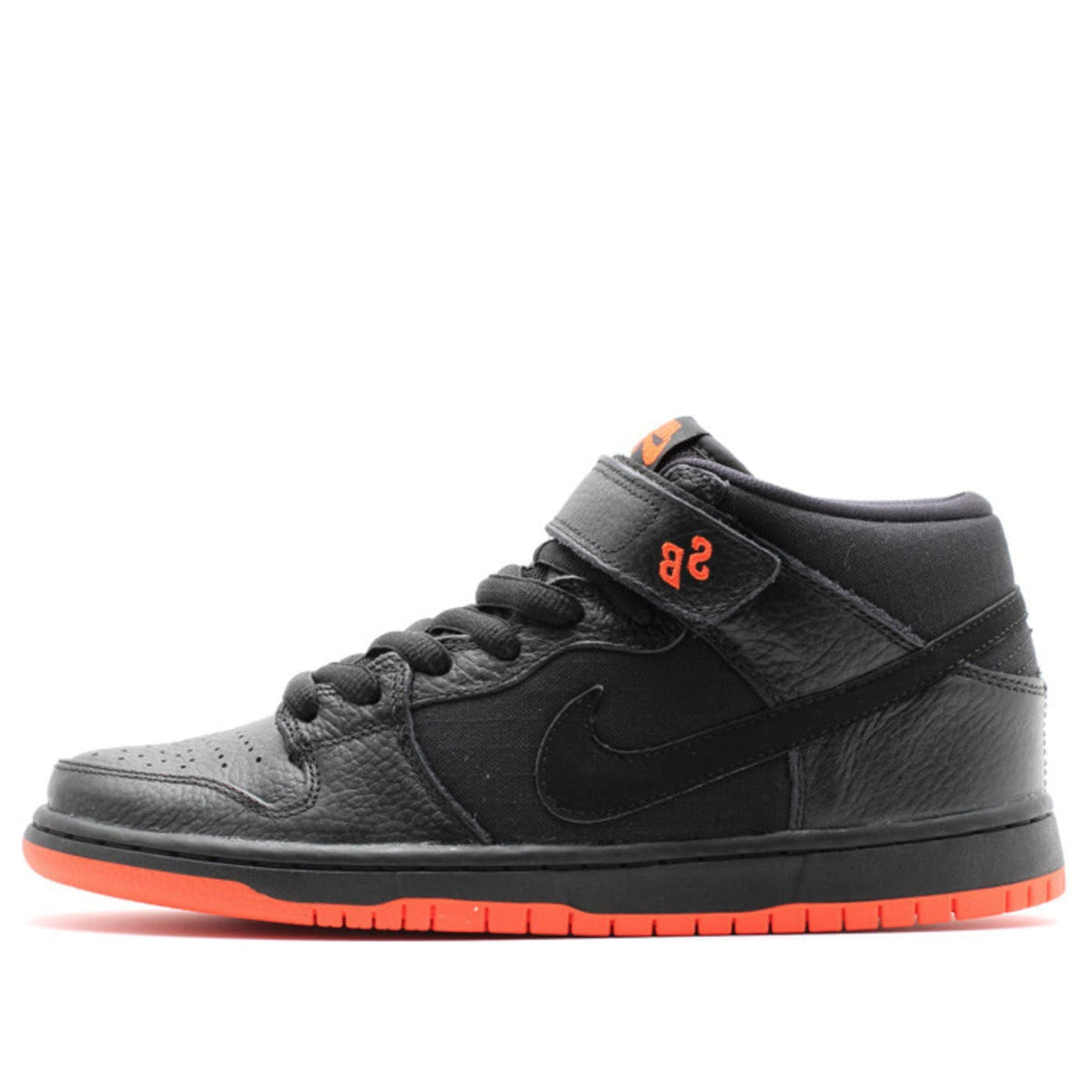 Nike Dunk Mid Pro SB Skateboard 'Halloween' Black/Black-Team Orange 314383-022