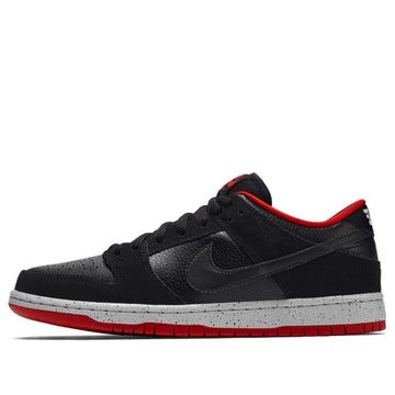 Nike SB Skateboard Dunk Low Pro 'Black Cement' Black/Wolf Grey/University Red/Black 304292-050