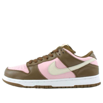 Nike Stussy x Dunk Low Pro SB Skateboard Cherry Shy Pink-Vanilla/Dark Khaki 304292-671