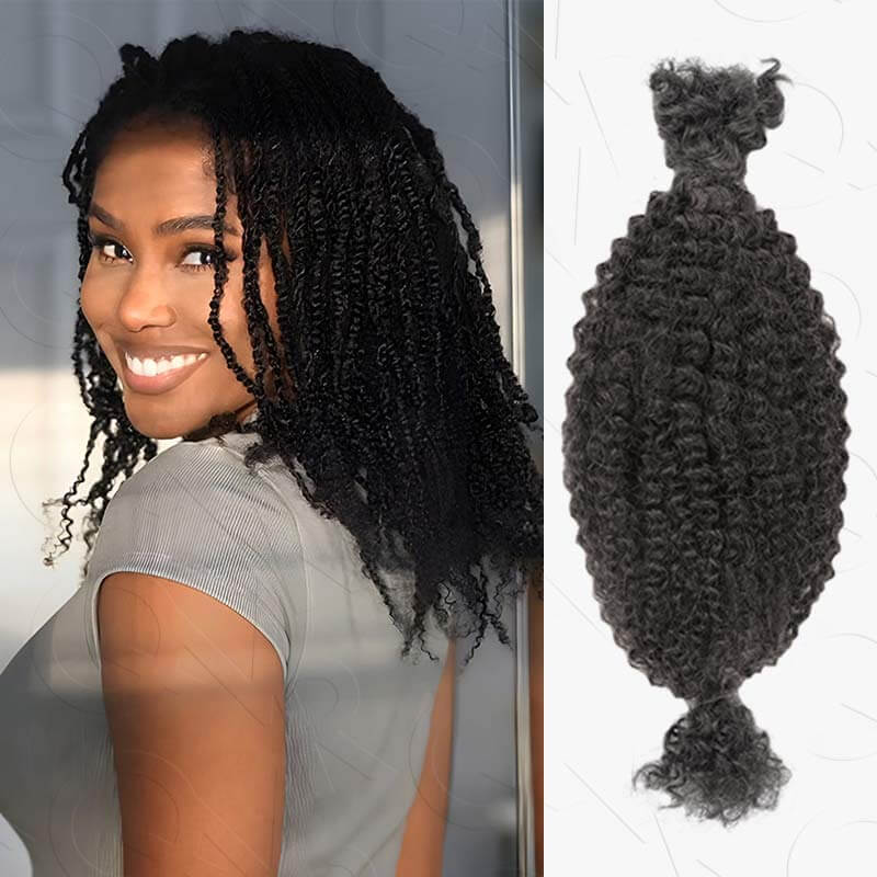 B3G1|Natural Black Spring twist For Type 4A/3C Hair
