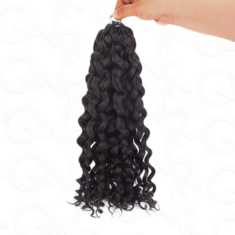 Buy One Get One| Natural Black Water Wave Feather Crochet Hair