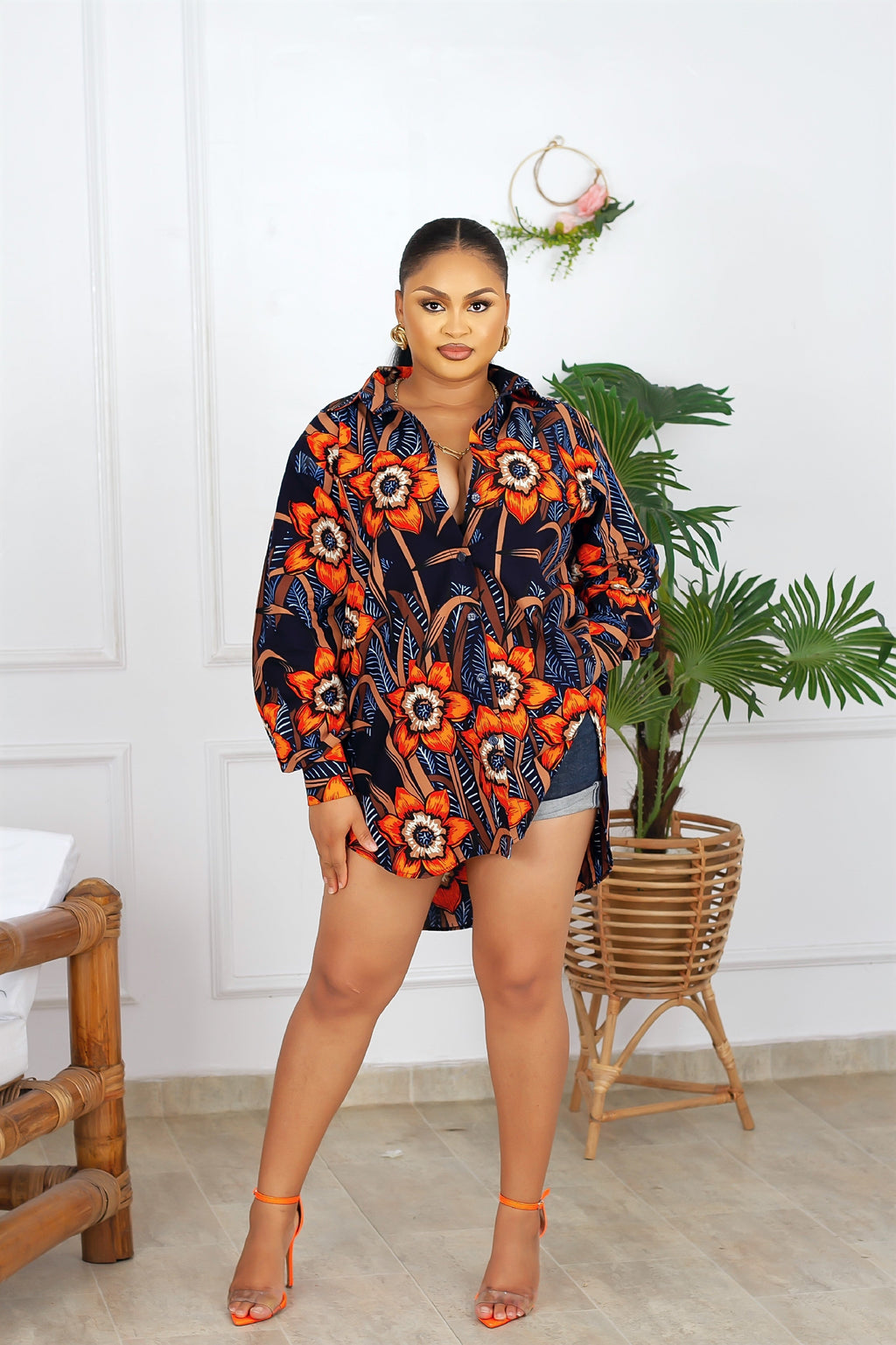 Nini African Print Shirt (Multi)