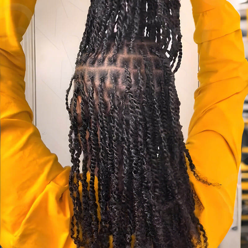 B3G1|Natural Black Spring twist For Type 4A/3C Hair