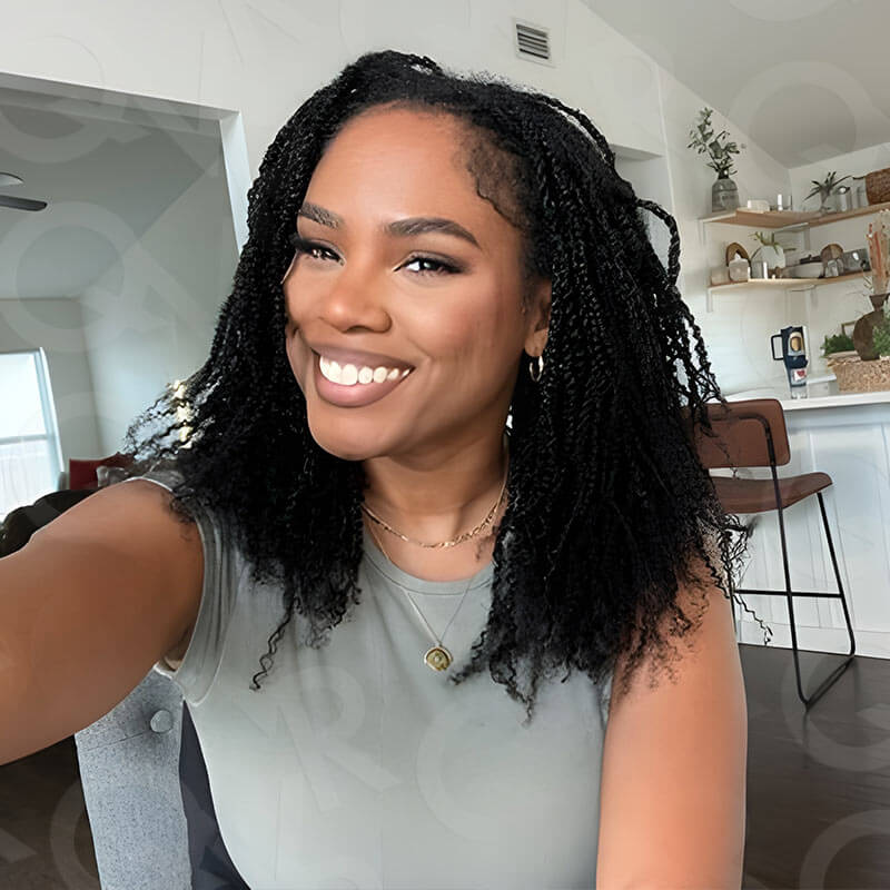 B3G1|Natural Black Spring twist For Type 4A/3C Hair