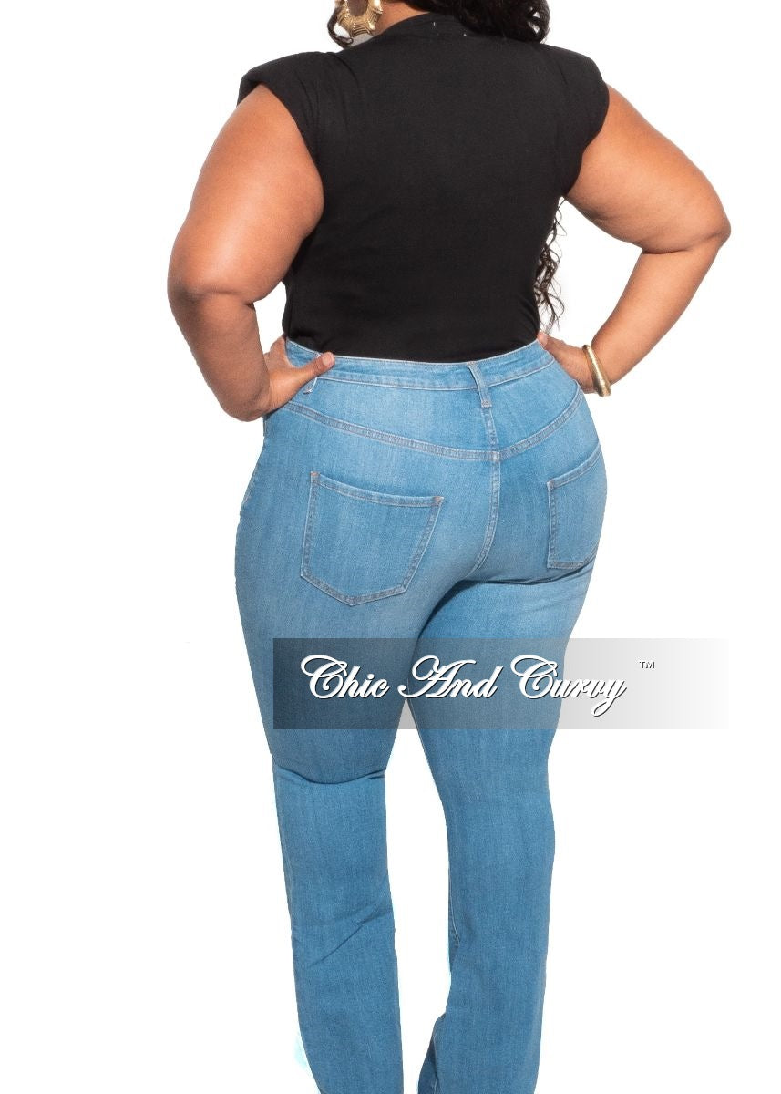 Final Sale Plus Size Sleeveless Top with Shoulder Pads in Black